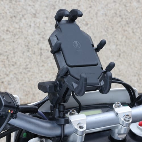 תושבת לסמארטפון מסוג Octopus לכידון אופנוע - OsoPro תפס כידון U